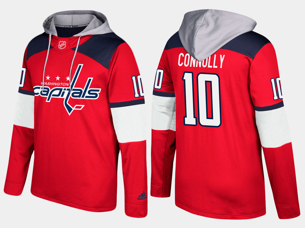 Nike Capitals 10 Brett Connolly Name And Number Red Hoodie