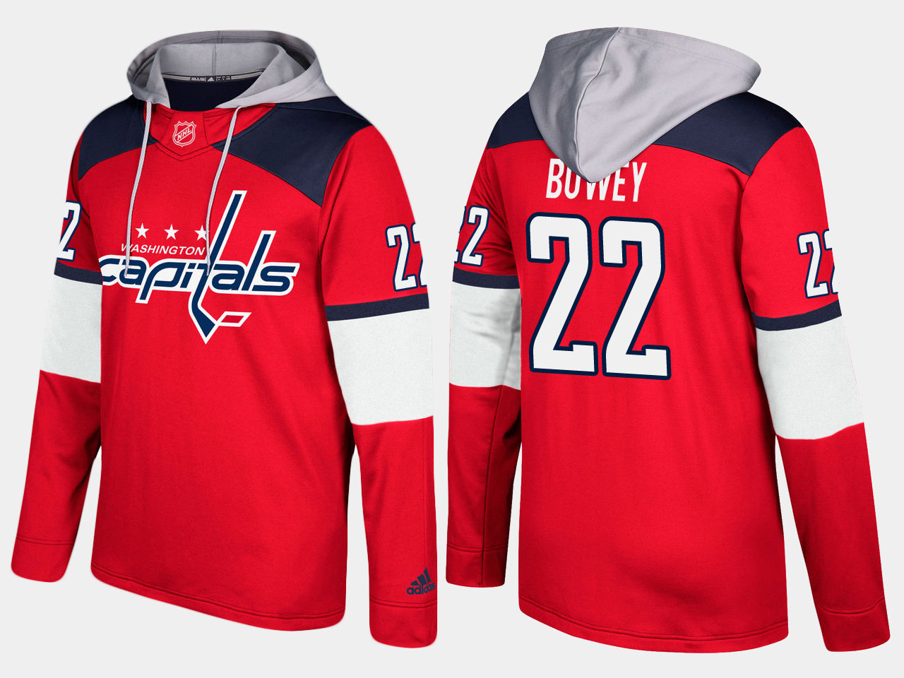 Nike Capitals 22 Madison Bowey Name And Number Red Hoodie