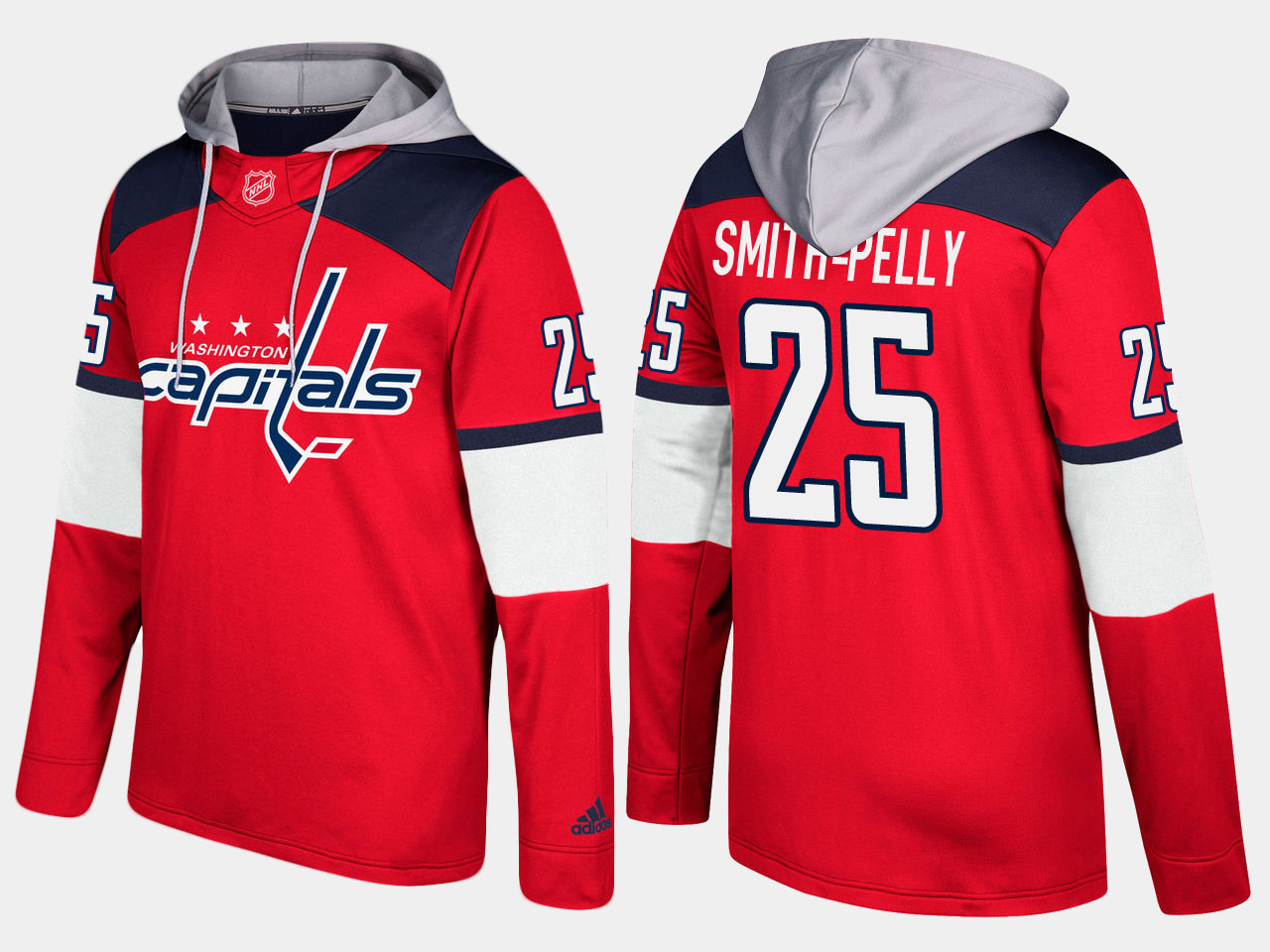 Nike Capitals 25 Devante Smith Pelly Name And Number Red Hoodie