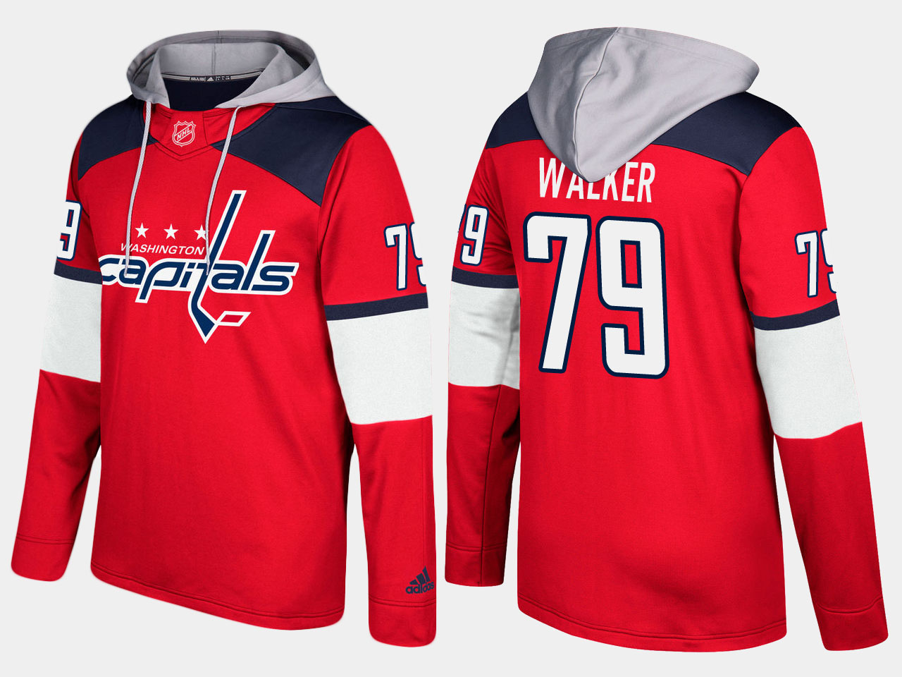 Nike Capitals 79 Nathan Walker Name And Number Red Hoodie