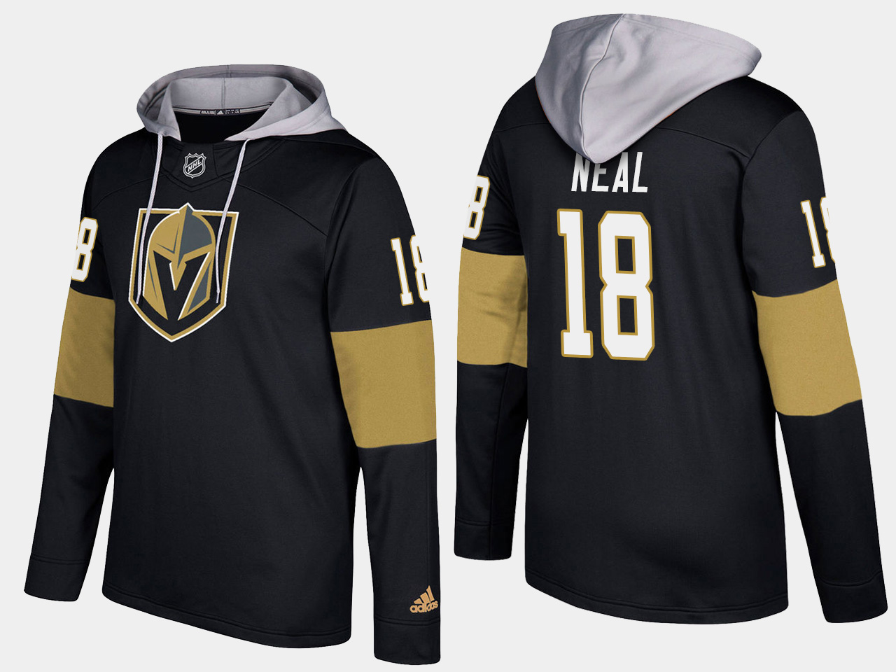 Nike Vegas Golden Knights 18 James Neal Name And Number Black Hoodie