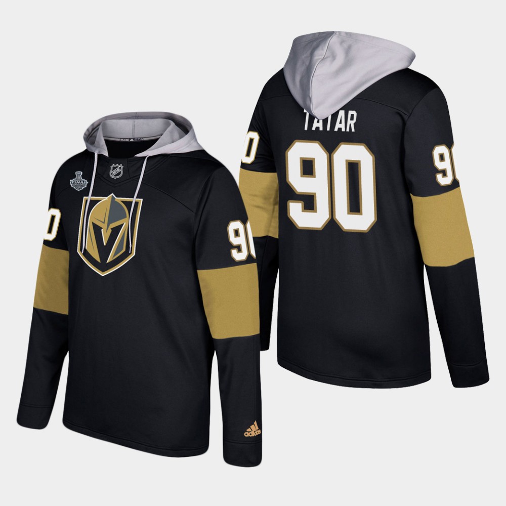 Nike Vegas Golden Knights 90 Tomas Tatar Black 2018 Stanley Cup Final Name And Number Hoodie