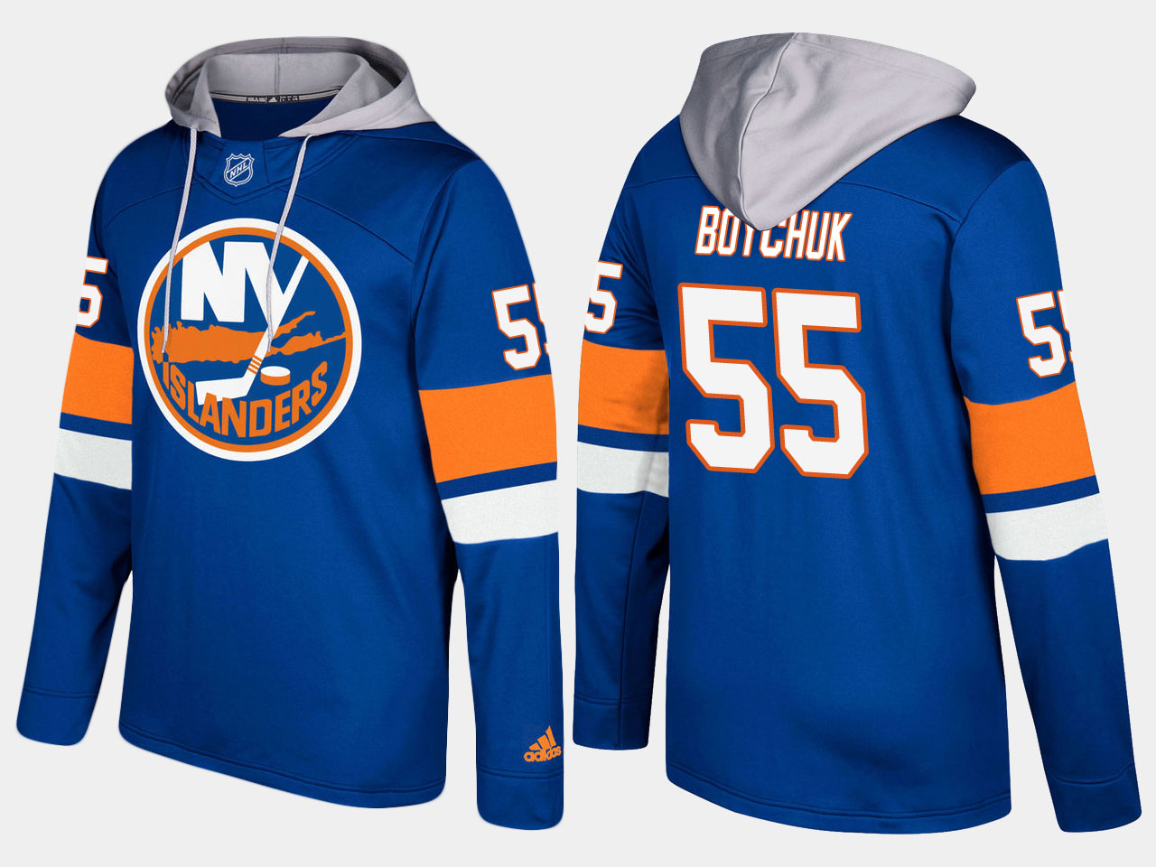Nike Islanders 55 Johnny Boychuk Name And Number Blue Hoodie