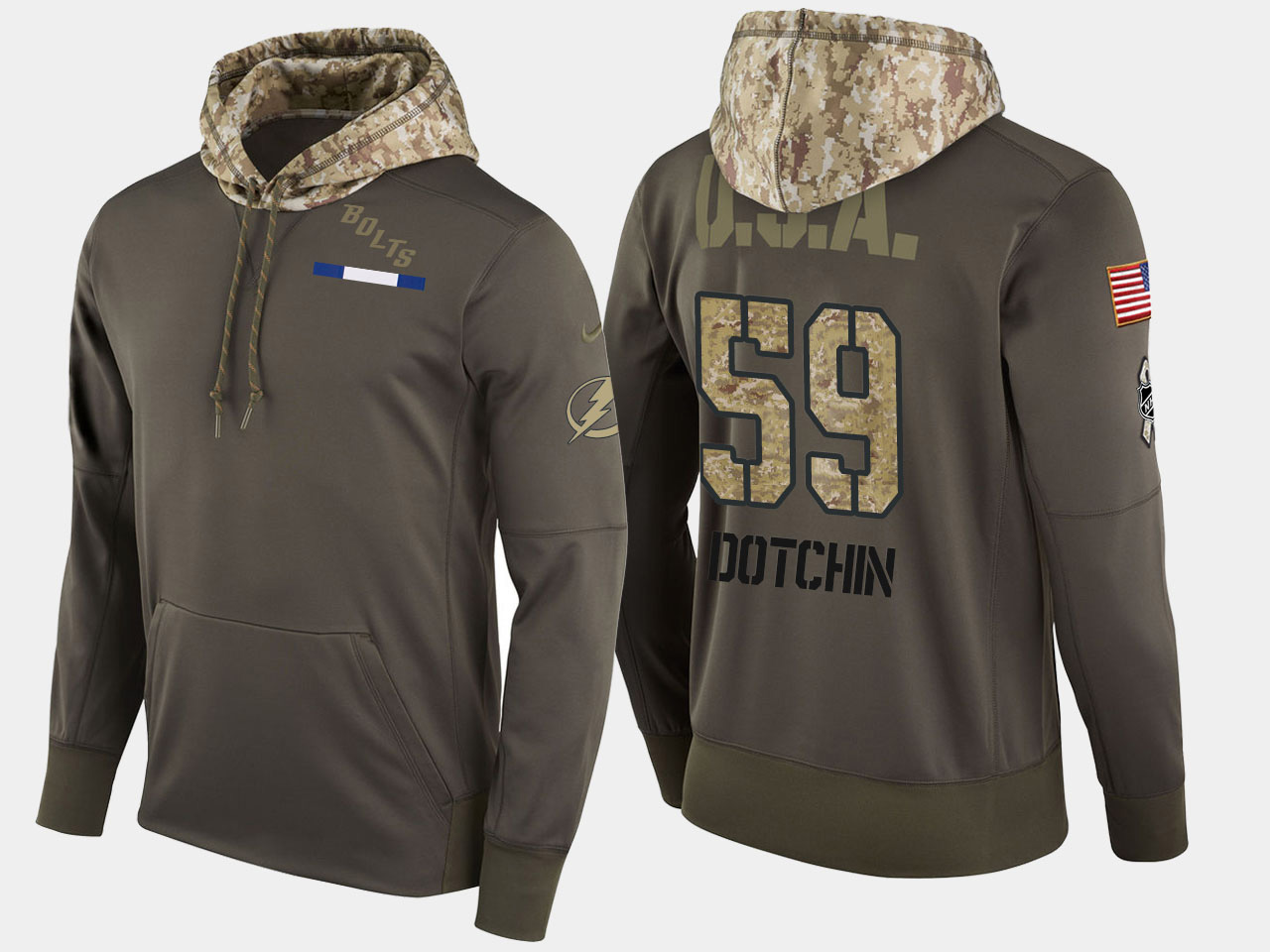 Nike Lightning 59 Jake Dotchin Olive Salute To Service Pullover Hoodie