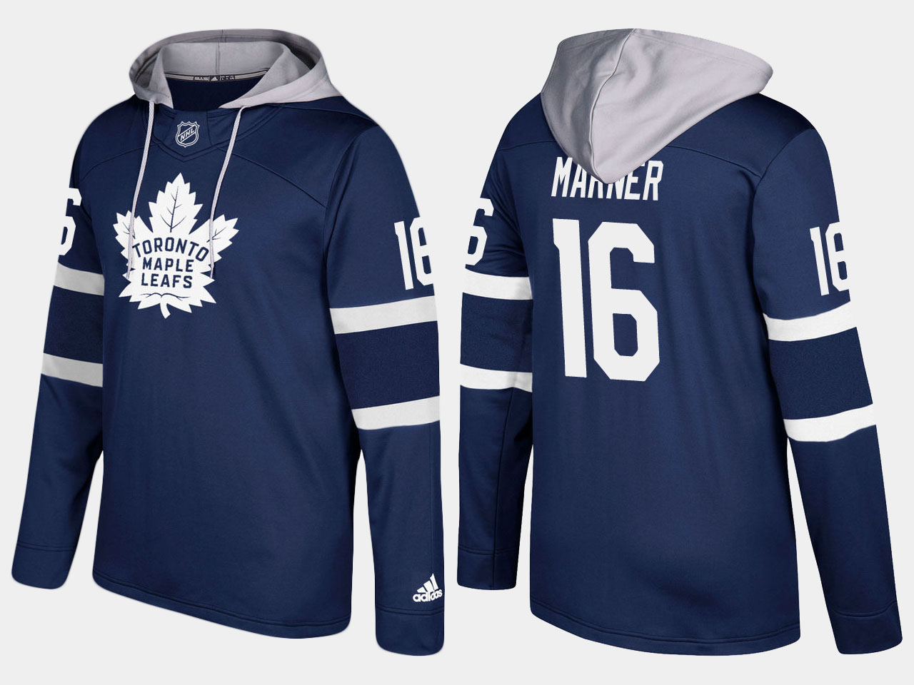 Nike Maple Leafs 16 Mitchell Marner Name And Number Royal Hoodie