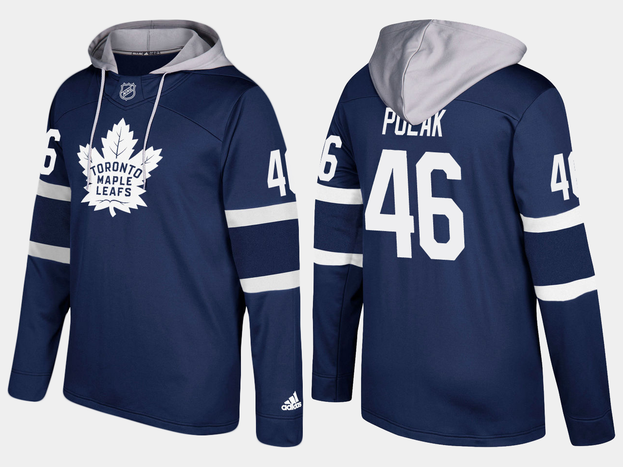 Nike Maple Leafs 46 Roman Polak Name And Number Royal Hoodie