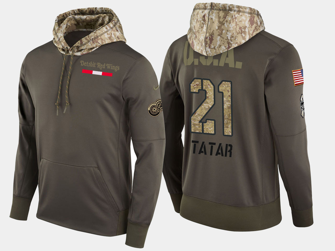 Nike Stars 21 Antoine Roussel Olive Salute To Service Pullover Hoodie