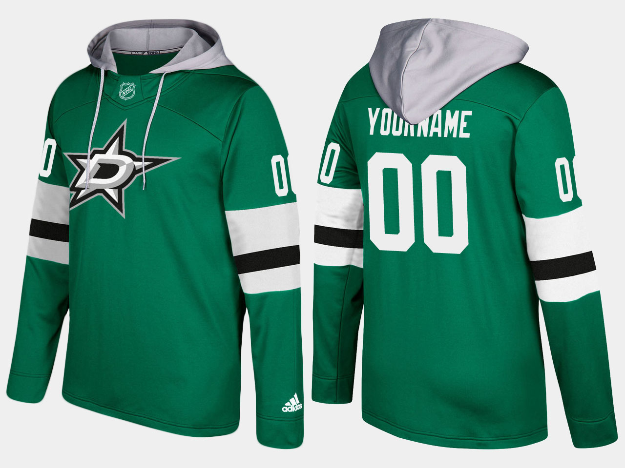 Nike Stars Men's Customized Name And Number Green Hoodie