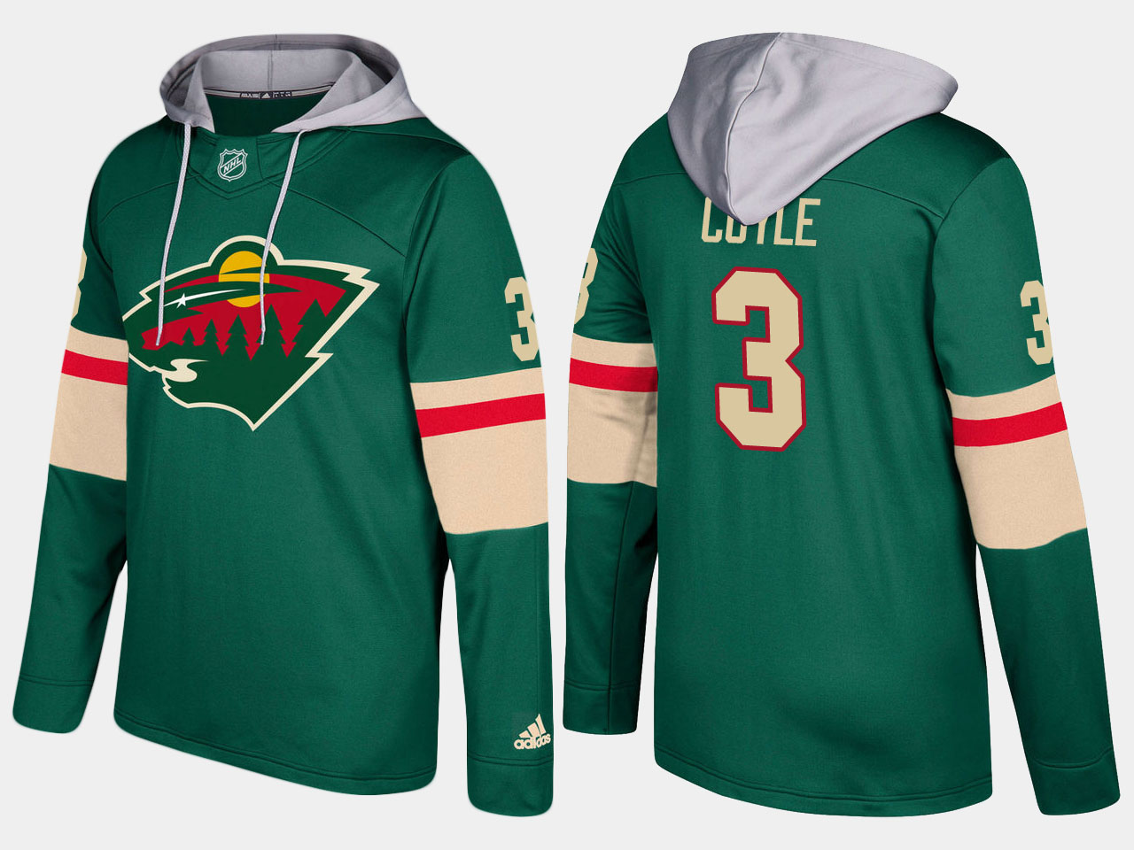 Nike Wild 3 Charlie Coyle Name And Number Green Hoodie