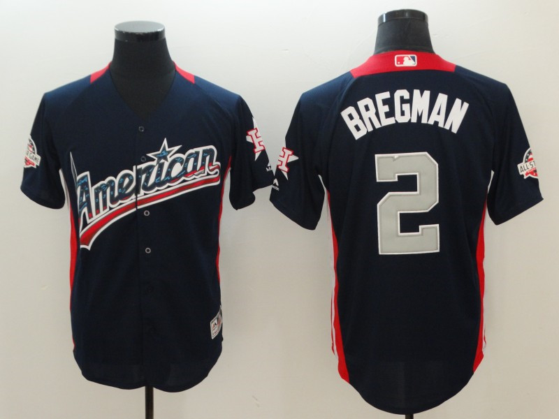 American League 2 Alex Bregman Navy 2018 MLB all-star Game Home Run Derby Jersey
