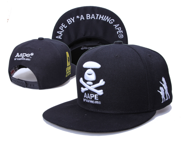 AAPE By A Bathing Ape Apunvs Black Adjustbable Hat