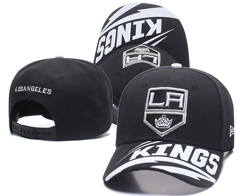 LA Kings Team Logo Black Adjustable Hat LH