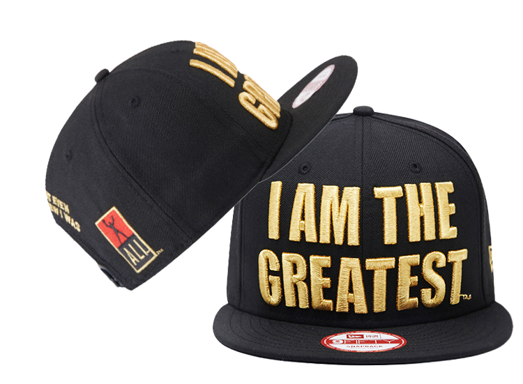 Muhammad Ali I Am The Greatest Black Fashion Adjustable Hat LH