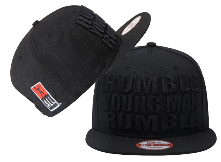 Muhammad Ali Rumble Young Man Rumble Black Fashion Adjustable Hat LH