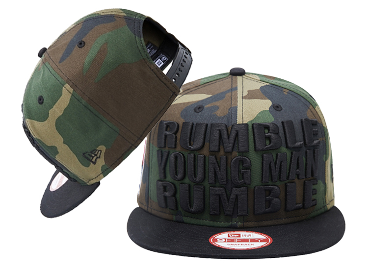 Muhammad Ali Rumble Young Man Rumble Camo Fashion Adjustable Hat LH