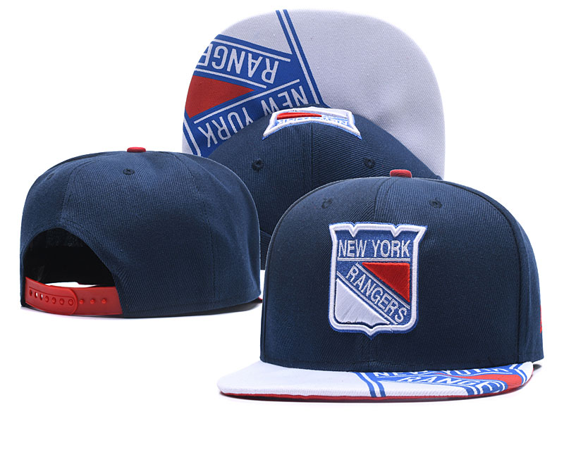 Rangers Team Logo Navy Adjustable Hat LH