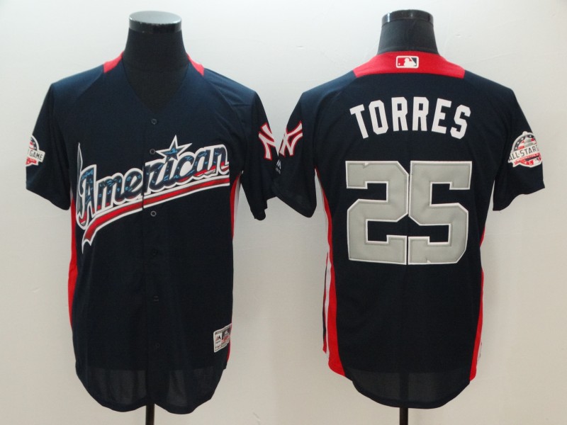 American League 25 Gleyber Torres Navy 2018 MLB All-Star Game Home Run Derby Jersey