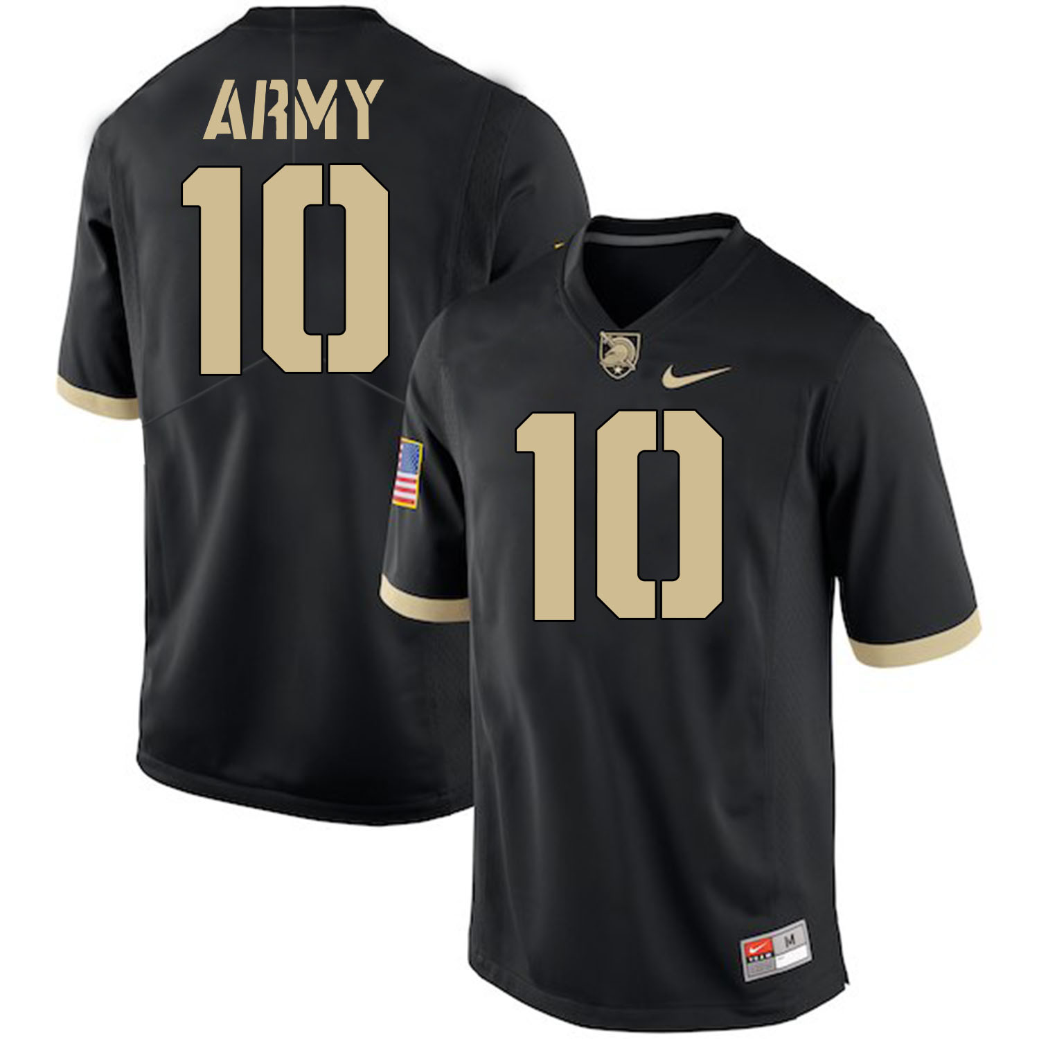 Army Black Knights 10 Mike Reynolds Black College Football Jersey