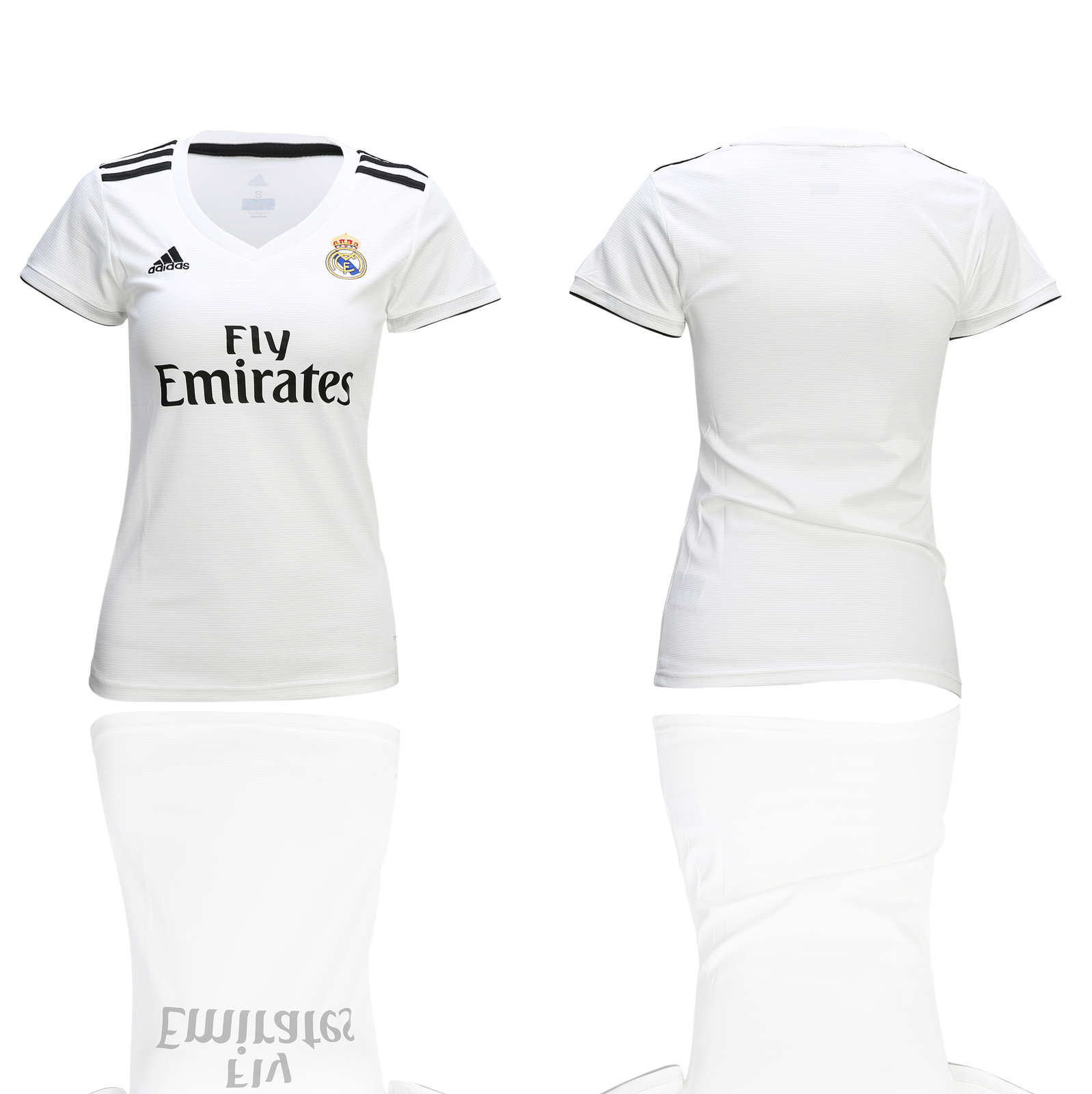 2018-19 Real Madrid Home Women Soccer Jersey - Click Image to Close