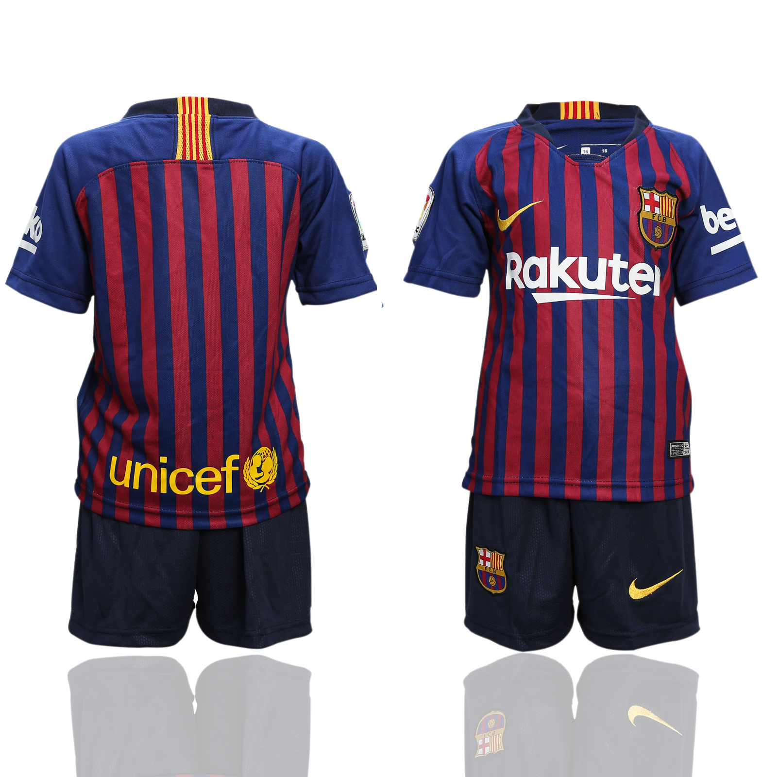 2018-19 Barcelona Home Youth Soccer Jersey