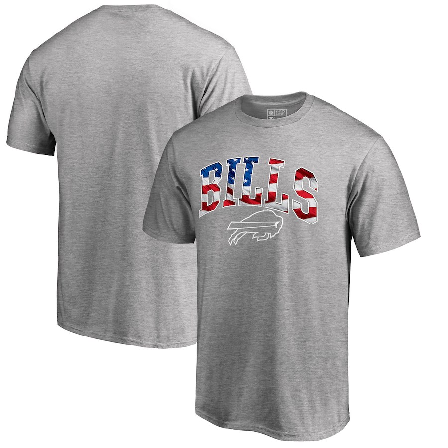 Buffalo Bills Pro Line by Fanatics Branded Banner Wave T-Shirt Heathered Gray