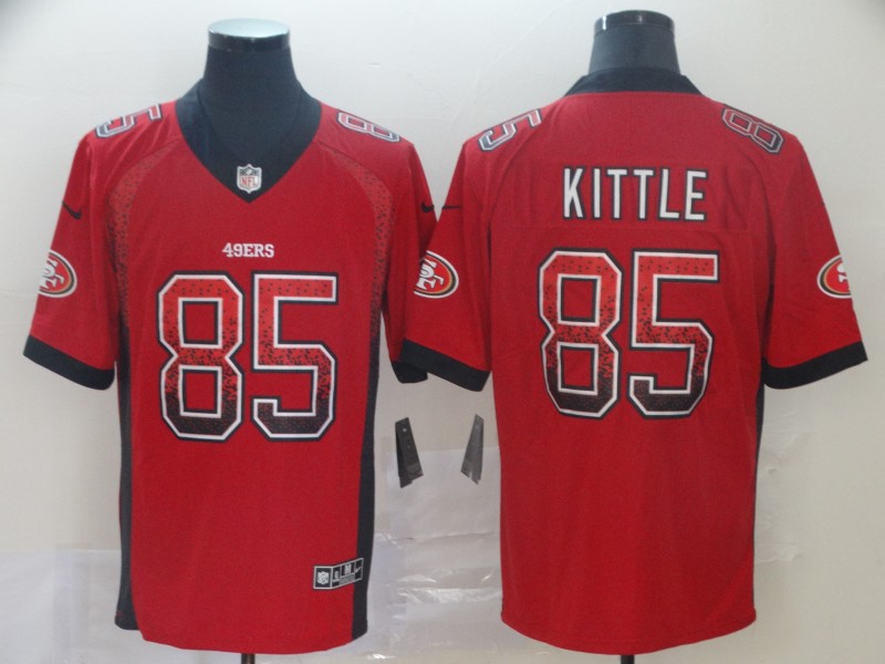 Nike 49ers 85 George Kittle Red Drift Fashion Limited Jersey