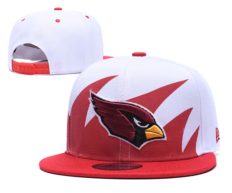 Arizona Cardinals Team Logo White Red Adjustable Hat GS