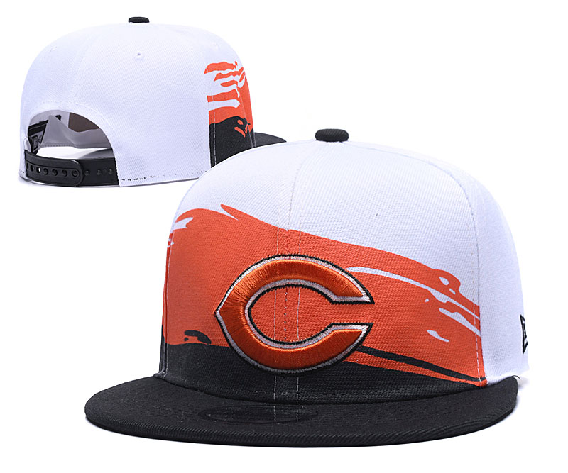 Bears Team Logo White Adjustable Hat GS