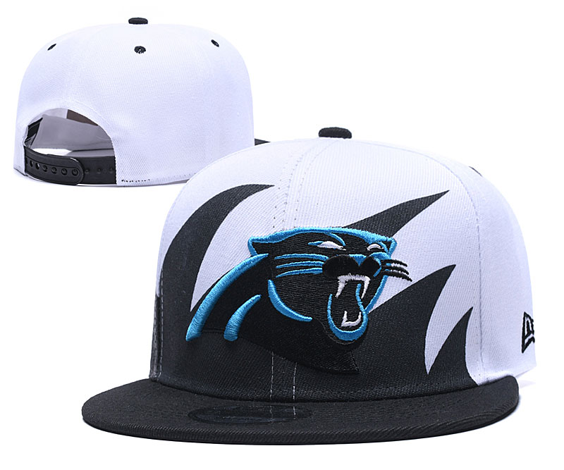 Panthers Team Logo White Adjustable Hat GS