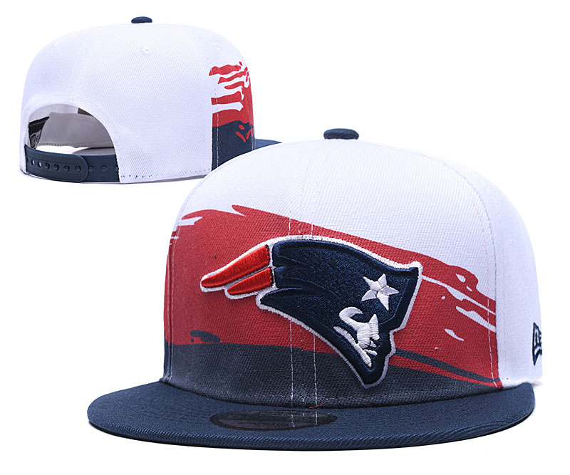 Patriots Team Logo White Adjustable Hat GS