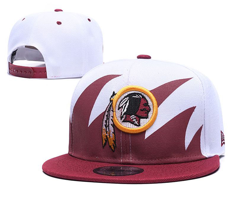 Redskins Team Logo White Red Adjustable Hat GS