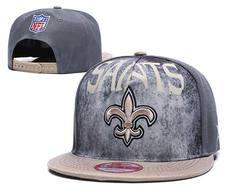 Saints Team Logo Gray Cream Adjustable Hat TX