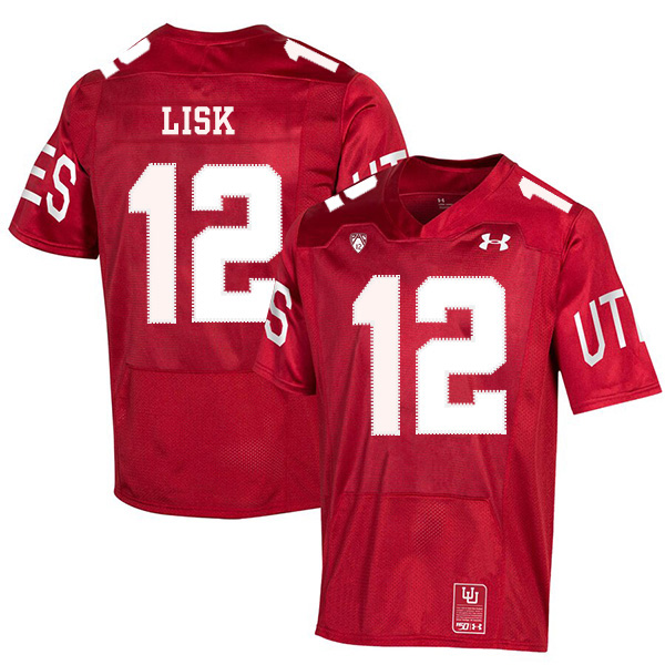 Utah Utes 12 Drew Lisk Red 150th Anniversary College Football Jersey