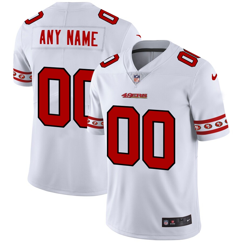Nike 49ers White Men's Customized 2019 New Vapor Untouchable Limited Jersey