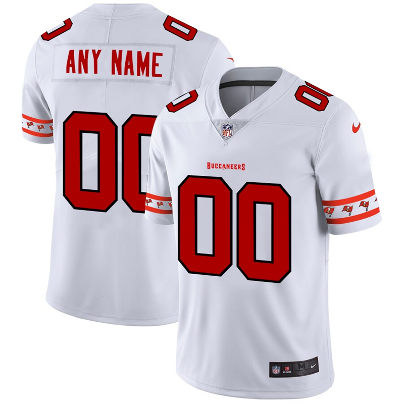 Nike Buccaneers White Men's Customized 2019 New Vapor Untouchable Limited Jersey