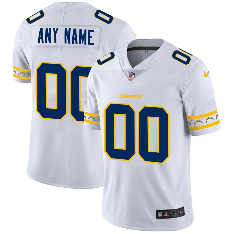 Nike Chargers White Men's Customized 2019 New Vapor Untouchable Limited Jersey