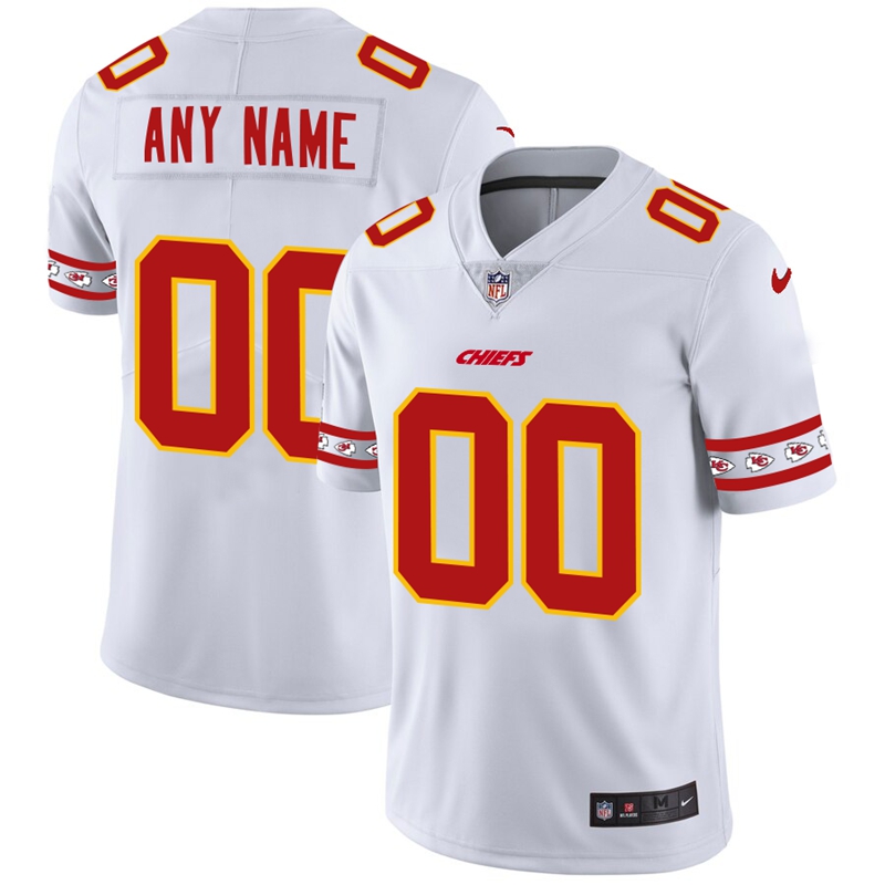 Nike Chiefs White Men's Customized 2019 New Vapor Untouchable Limited Jersey