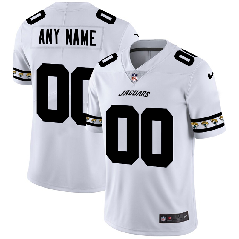 Nike Jaguars White Men's Customized 2019 New Vapor Untouchable Limited Jersey - Click Image to Close