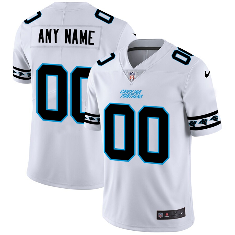 Nike Panthers White Men's Customized 2019 New Vapor Untouchable Limited Jersey