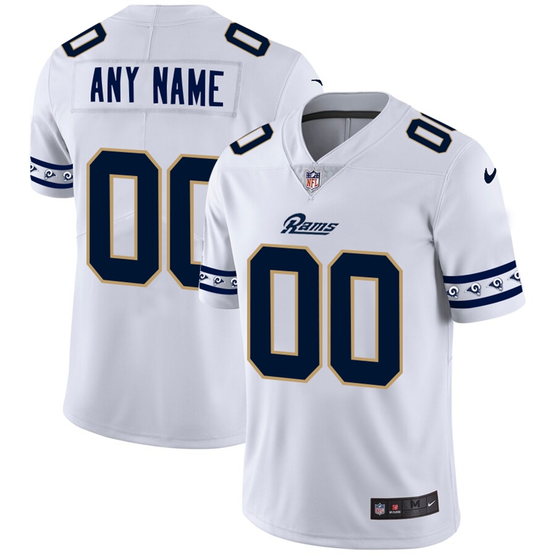 Nike Rams White Men's Customized 2019 New Vapor Untouchable Limited Jersey