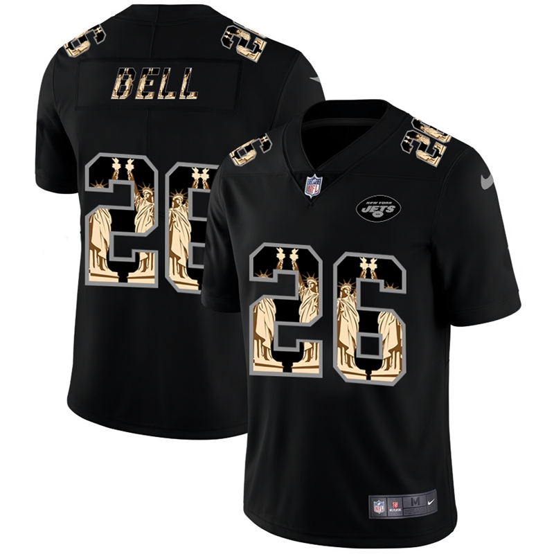 Nike Jets 26 Le'Veon Bell Black Statue of Liberty Limited Jersey