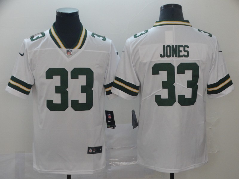Nike Packers 33 Aaron Jones White Vapor Untouchable Limited Jersey