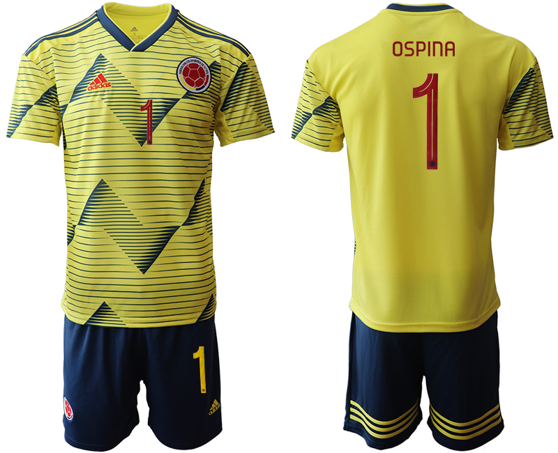 2019-20 Colombia 1 OSPINA Home Soccer Jersey - Click Image to Close