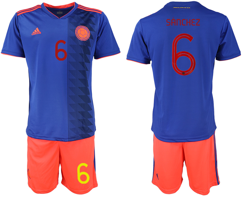 2019-20 Colombia 6 sanchez Away Soccer Jersey - Click Image to Close