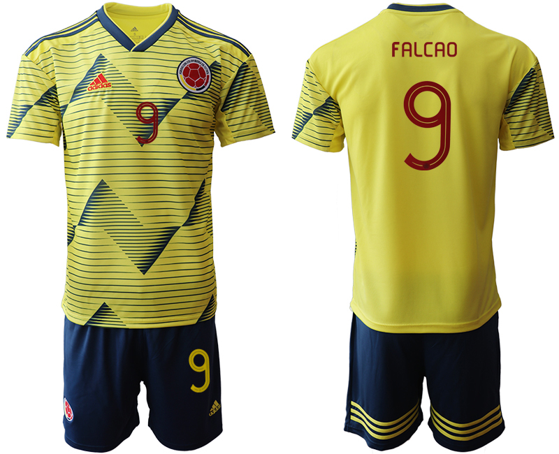 2019-20 Colombia 9 FALCAO Home Soccer Jersey