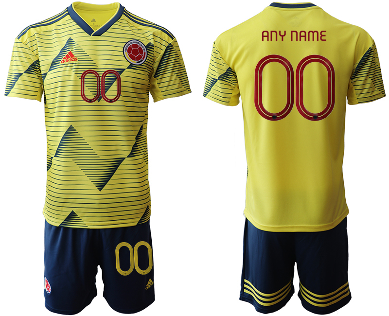 2019-20 Colombia Customized Home Soccer Jersey - Click Image to Close