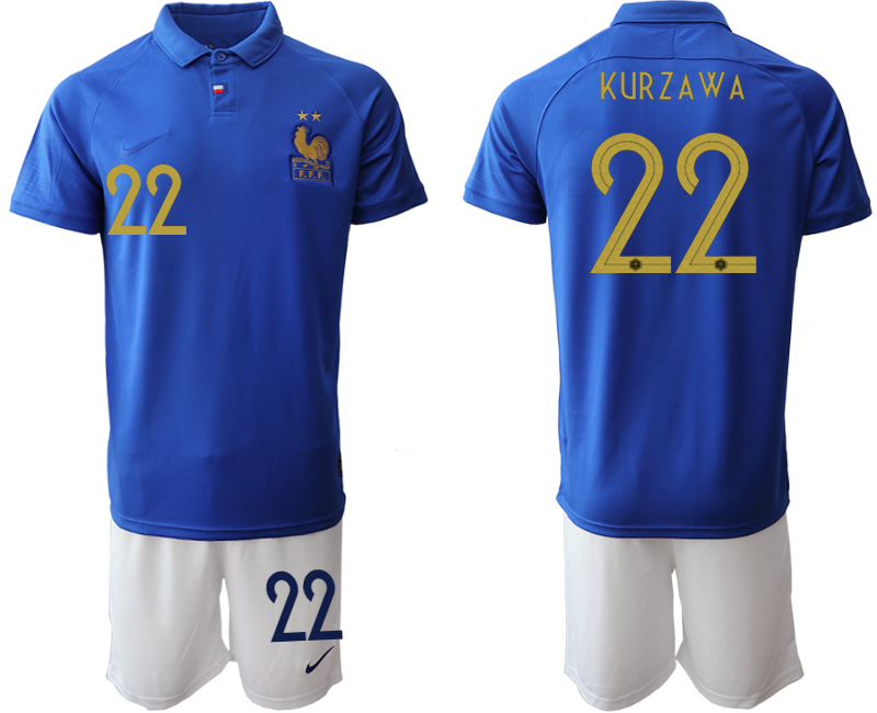2019-20 France 22 KUR Z A W A 100th Commemorative Edition Soccer Jersey - Click Image to Close