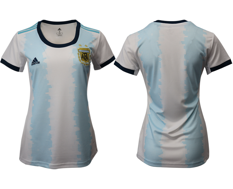 2019-20 Argentina Home Women Soccer Jersey - Click Image to Close
