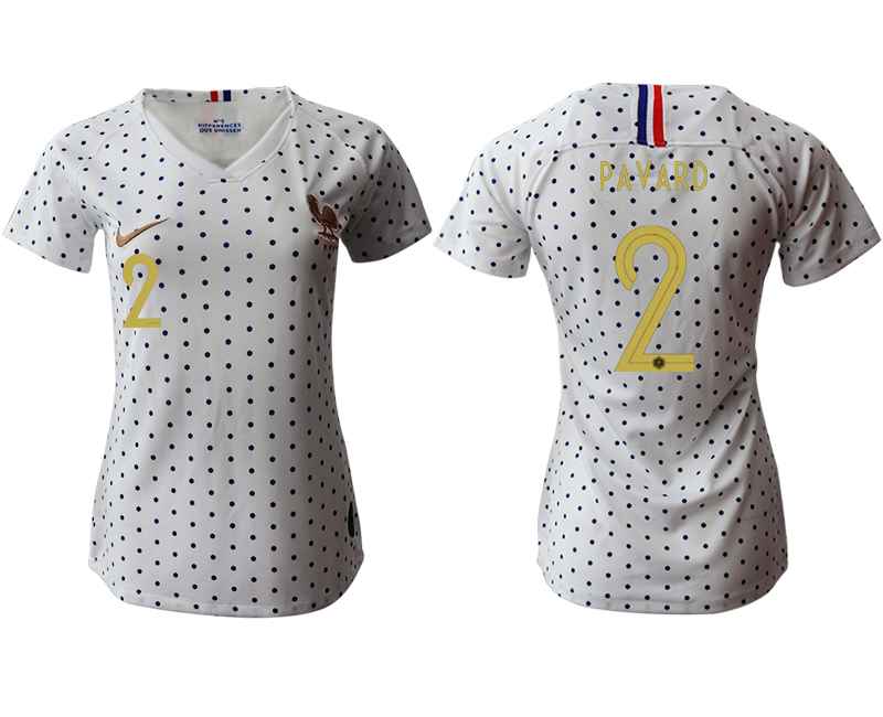 2019-20 France 2 PAVARD Away Women Soccer Jersey