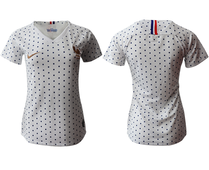 2019-20 France Away Women Soccer Jersey